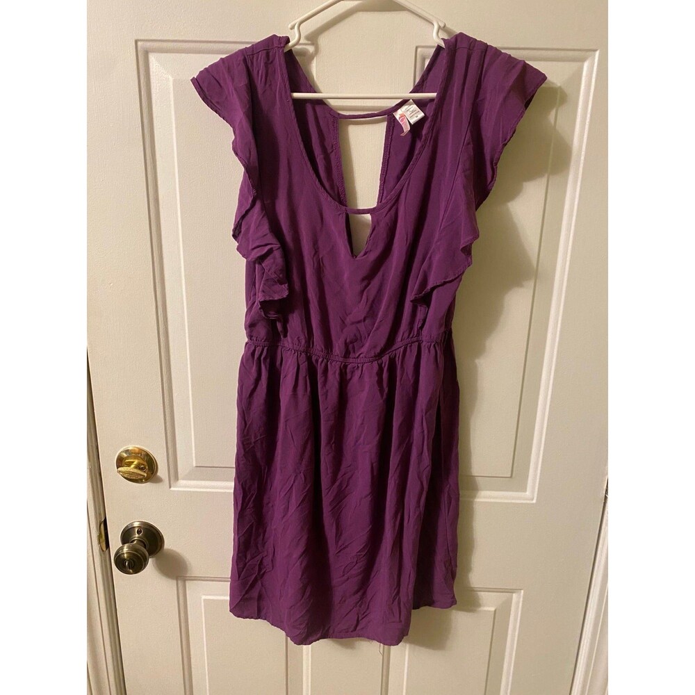 Purple Degree Dress size M ruffle sleeve
